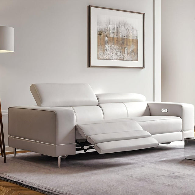 Bergamo Power Motion Sofa White