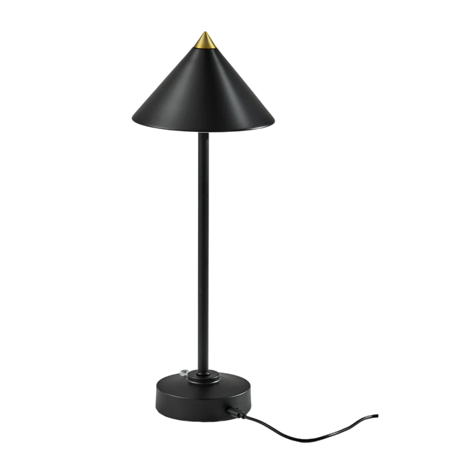 Volta Black Led Cordless Table Lamp