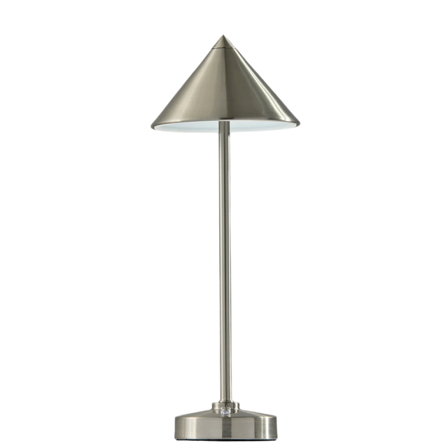 Volta Silver Led Cordless Table Lamp