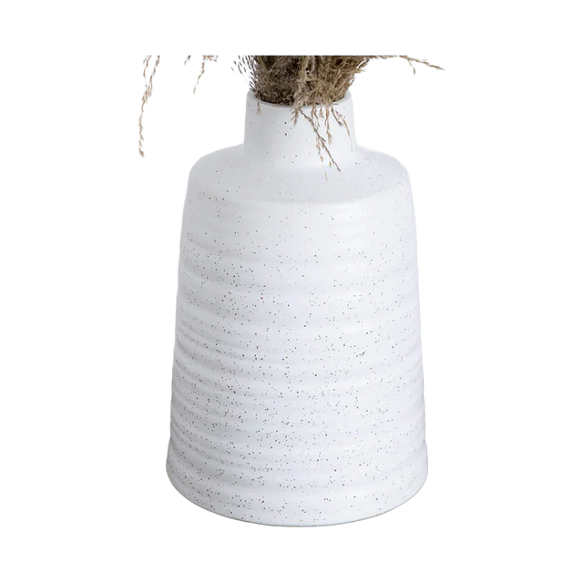 30" Desert Whisper - Dried Natural Pampas in Ceramic Vase