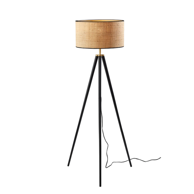 Trestle Black Floor Lamp