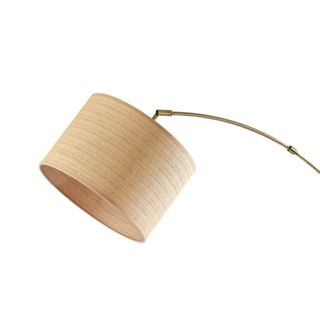 Vista Brass Arc Floor Lamp