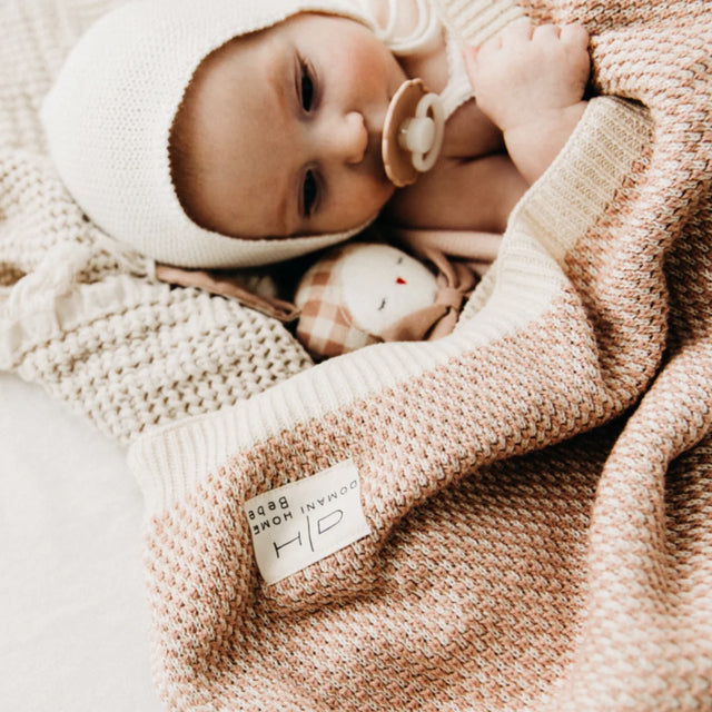 Brunello Baby Blanket Rose