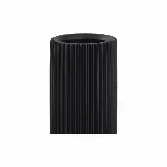 Glint Black Microciment Vase