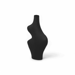 Karma Black Curvy Vase