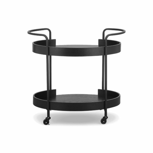 Lattice Black Bar Cart