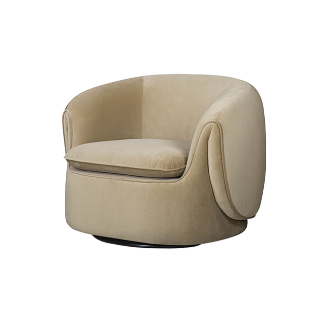 Adele Lounge Chair Camel Velvet