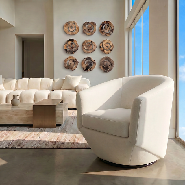 Akira Lounge Chair Off White