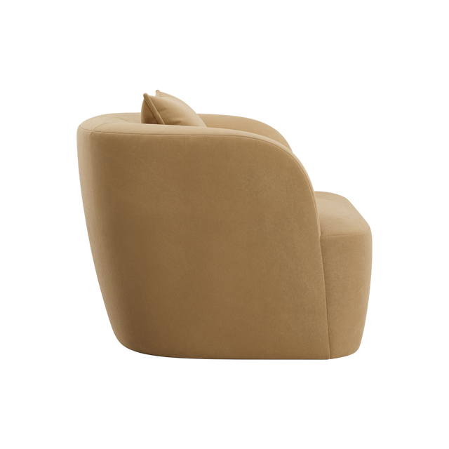 Elora Lounge Chair Camel Velvet