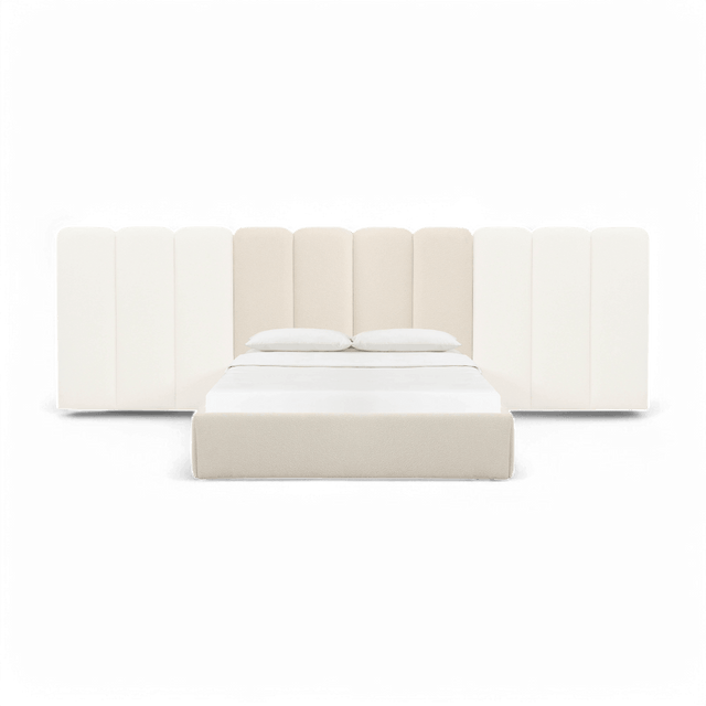 Kestrel Off White Boucle King Bed