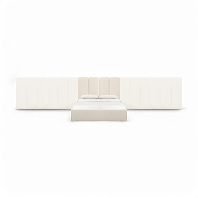 Kestrel Off White Boucle King Bed