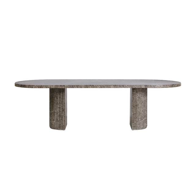 Bloom Dining Table Brown Marble