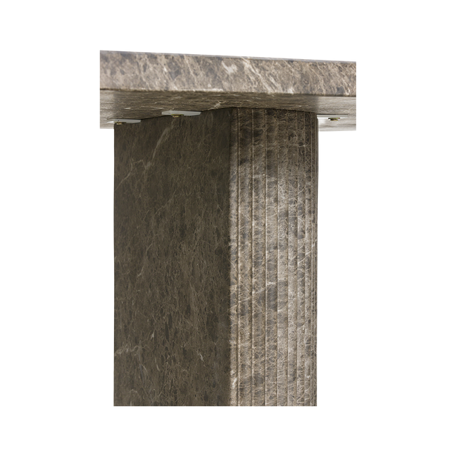 Bloom Dining Table Brown Marble