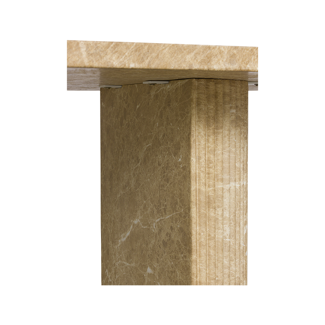 Bloom Dining Table Gold Marble