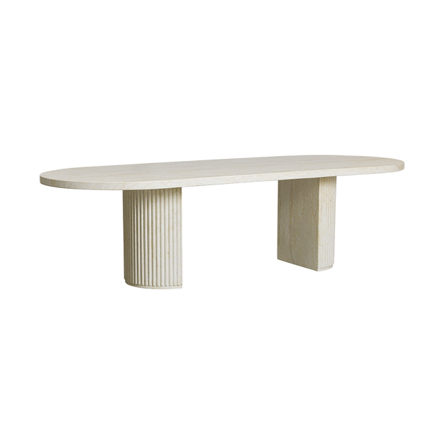 Bloom Dining Table Travertine