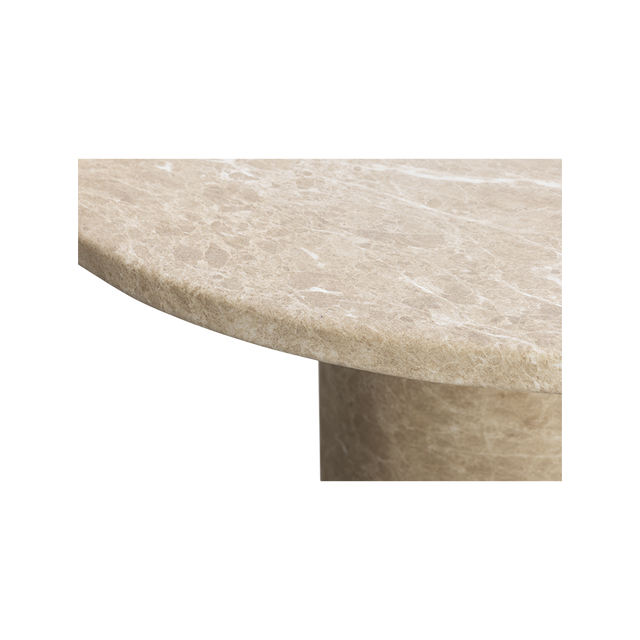 Bloom Round Dining Table Gold Marble