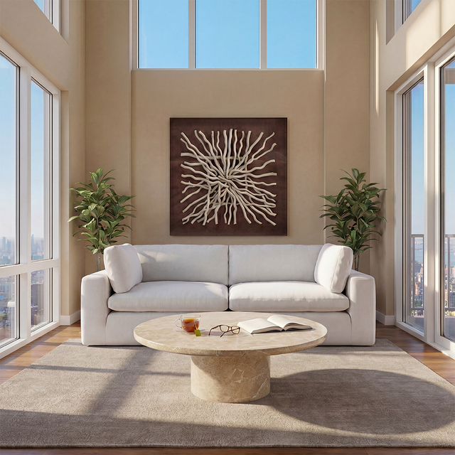 Bloom 3 Seater Sofa White