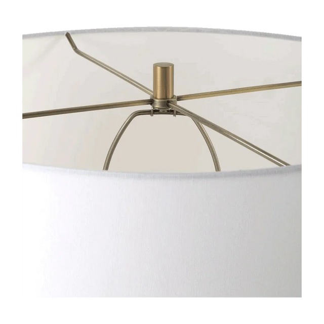 Bravertine Floor Lamp Gold & Travertine