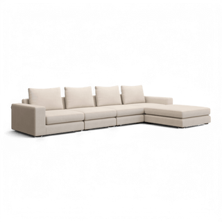 Braxton Large Sectional Sofa Cream