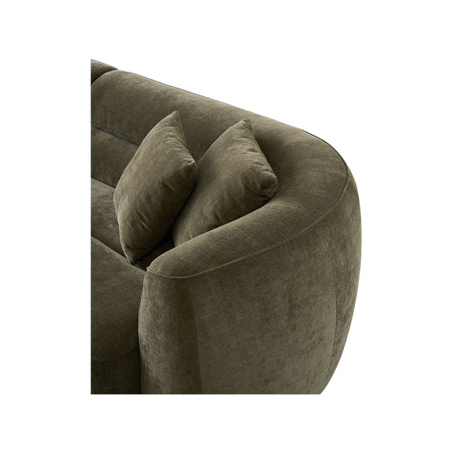 Brera 4 Seater Sofa Olive Green