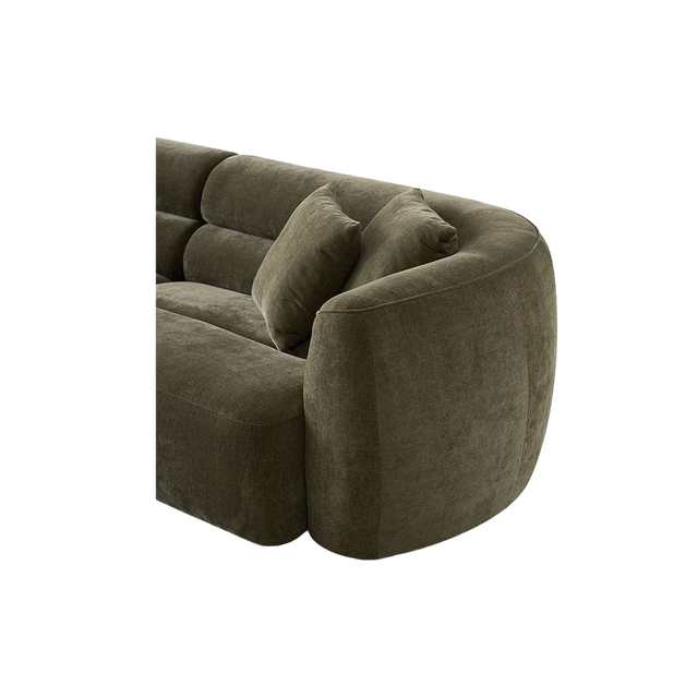 Brera 4 Seater Sofa Olive Green