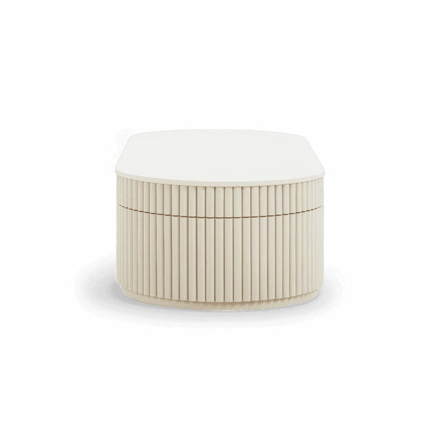 Loom Off White Oval Coffee Table