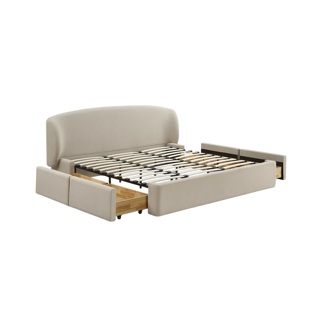 Capri Queen Bed Cream