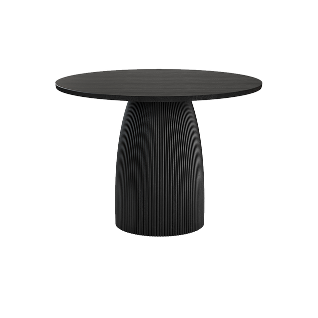 Oxford Round XS Dining Table Black Wood