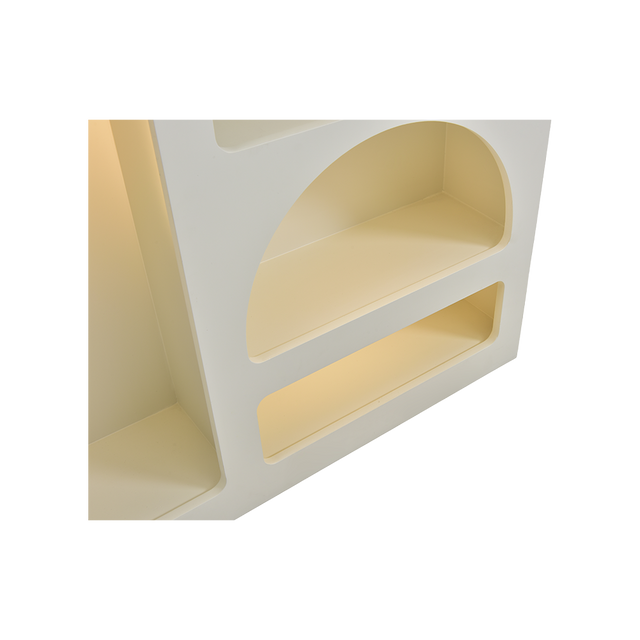 Cielo Bookshelf Alabaster w/ LED Lights