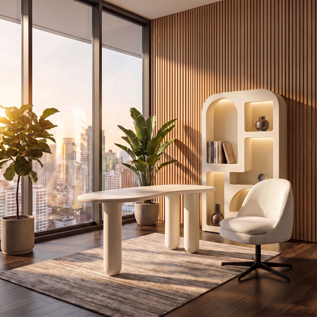 Cielo Desk Alabaster
