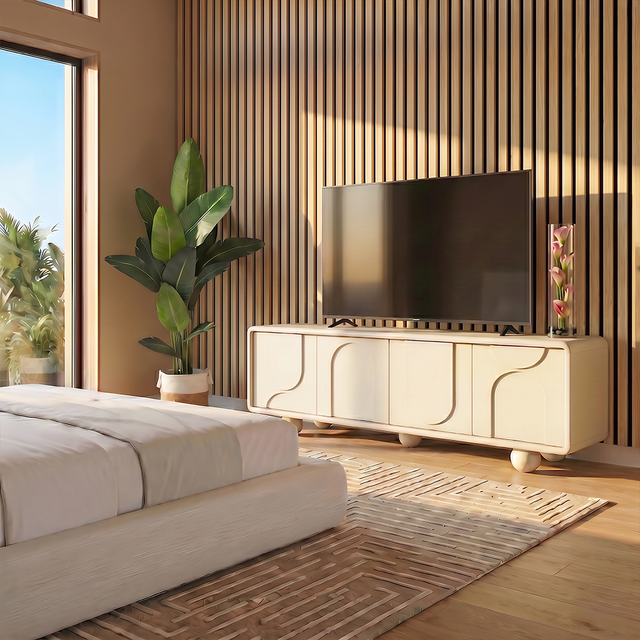 Cielo TV Stand Alabaster