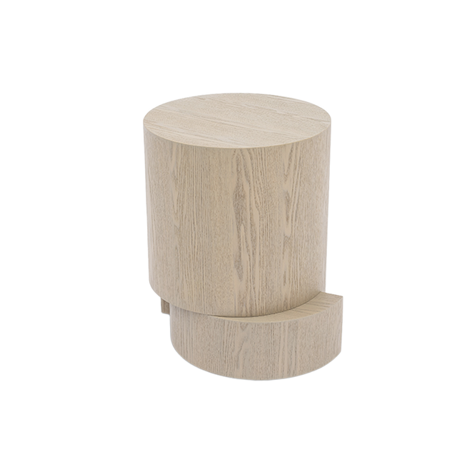 Cleo Side Table White Ash Wood