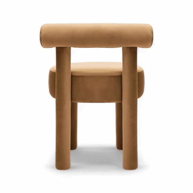 Arch Camel Velvet Dining Chair