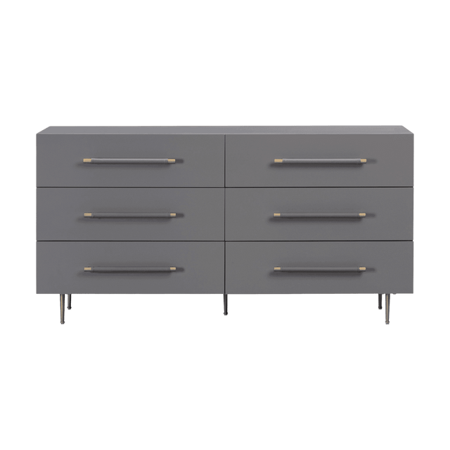 Glade Grey 6 Drawer Dresser