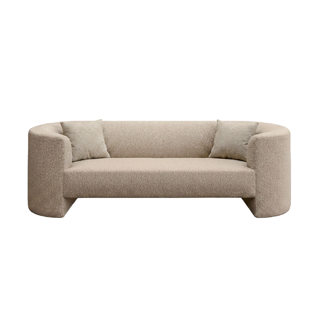 Elora 3 Seater Sofa Greige Boucle