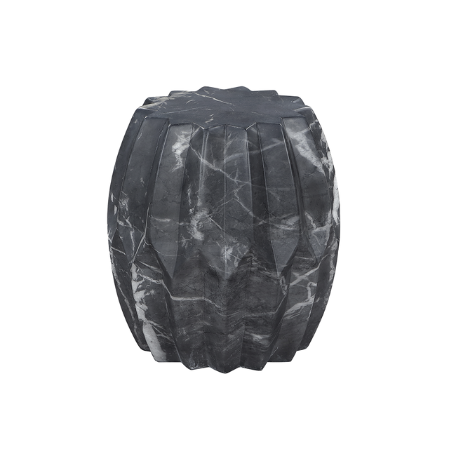 Elva Side Table Black Marble