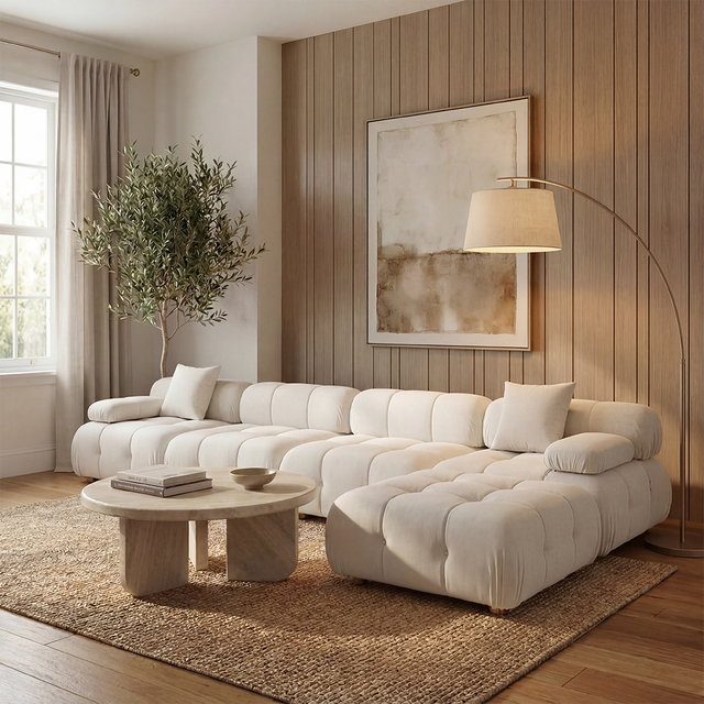 Forma Large Sectional Sofa Off White