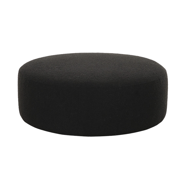 Horizon Ottoman Black Boucle
