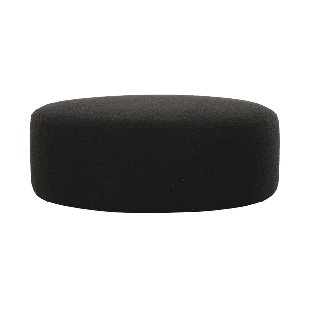 Horizon Ottoman Black Boucle