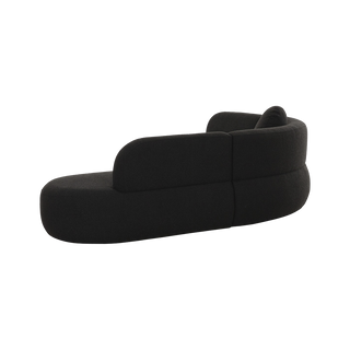 Horizon Sectional Sofa Black Boucle