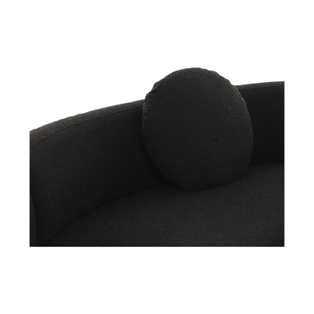 Horizon Sectional Sofa Black Boucle