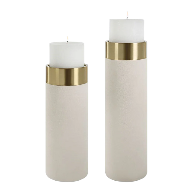 Ignis Candle Holders White