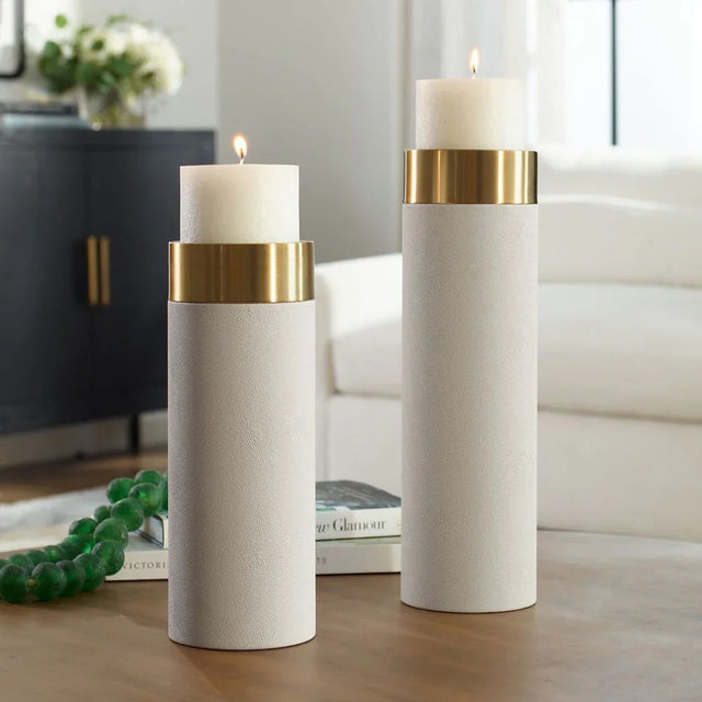 Ignis Candle Holders White
