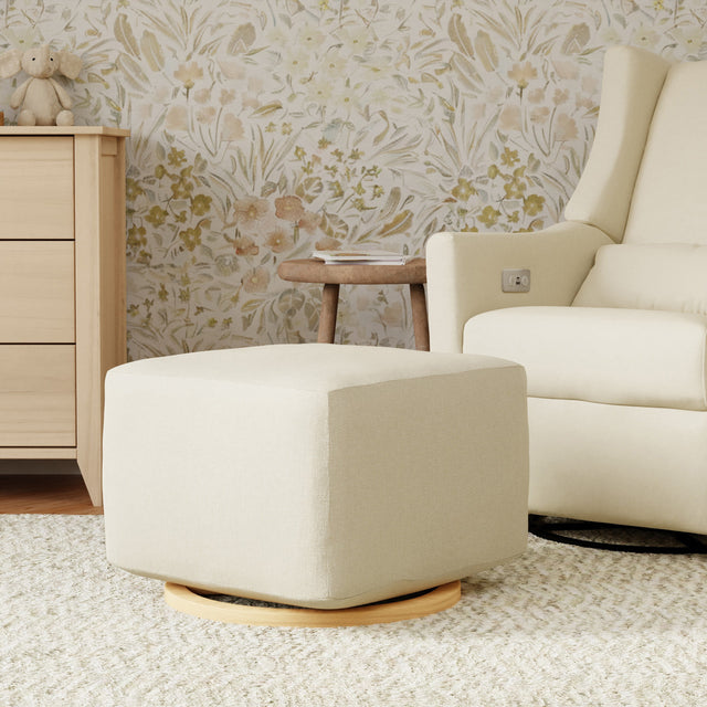 Kiwi Gliding Ottoman - Cream
