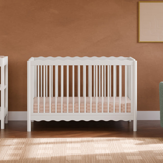 Swell 4-in-1 Convertible Crib with Toddler Bed Conversion Kit - White