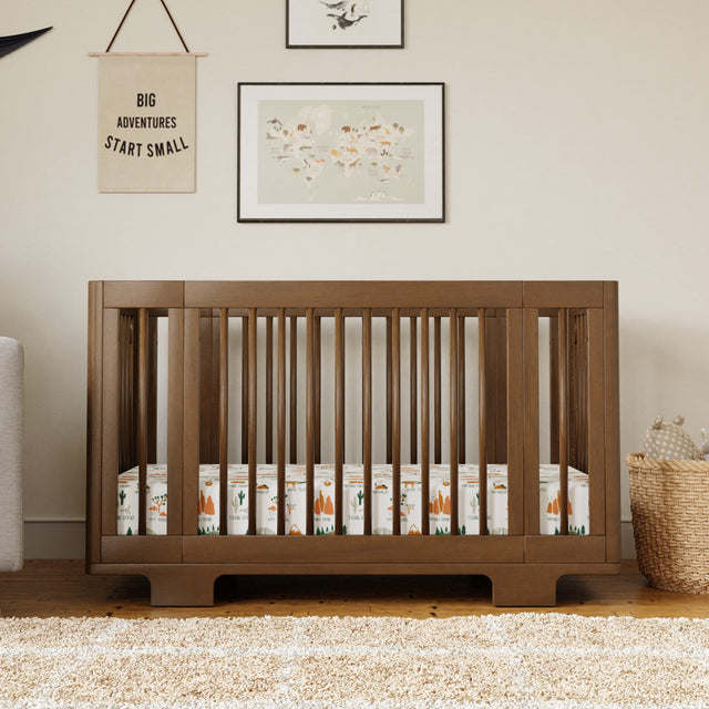 Yuzu 8-in-1 Convertible Crib with All-Stages - Natural Walnut