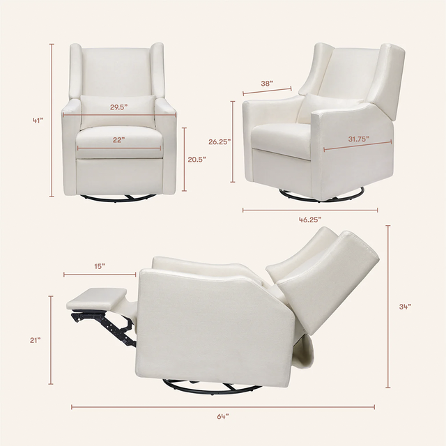 Kiwi Electronic Recliner and Swivel Glider with USB Port