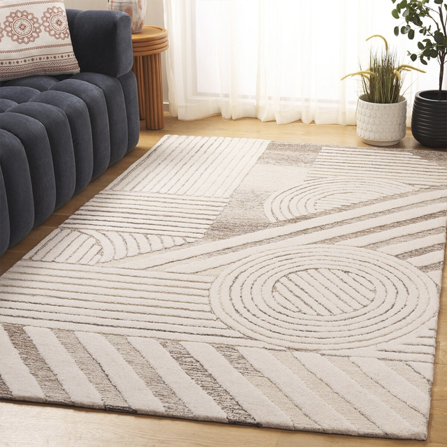 Loop Ivory & Brown Rug