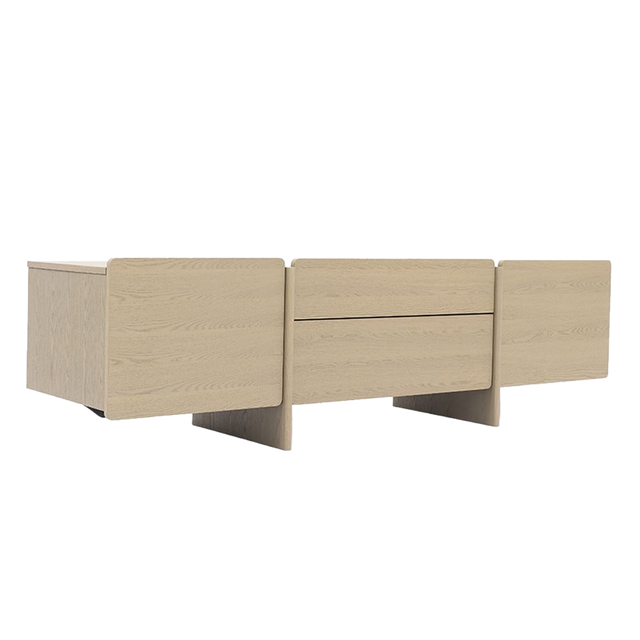 Luca TV Stand White Ash Wood