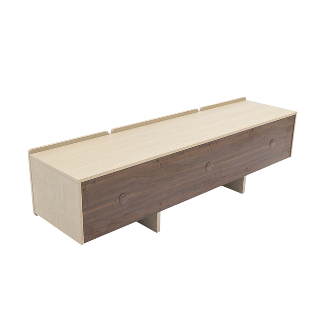 Luca TV Stand White Ash Wood
